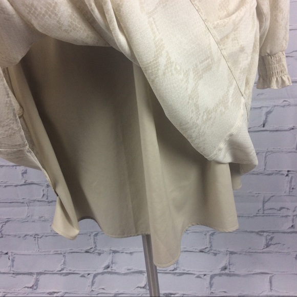 Banana Republic Ruffle Snake Print Dress, Size XL - Picture 10 of 12